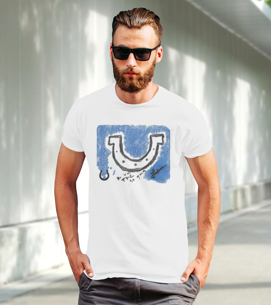 Laiatu Latu Indianapolis Colts Rookie Horseshoe Paint Tri-Blend T-Shirt