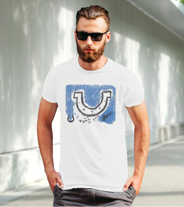 Laiatu Latu Indianapolis Colts Rookie Horseshoe Paint Tri-Blend T-Shirt