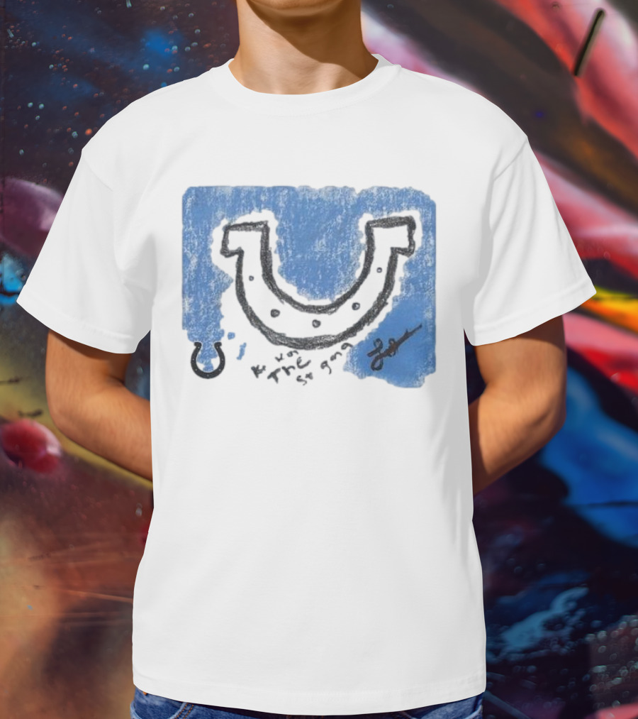 Laiatu Latu Indianapolis Colts Rookie Horseshoe Paint Tri-Blend T-Shirt