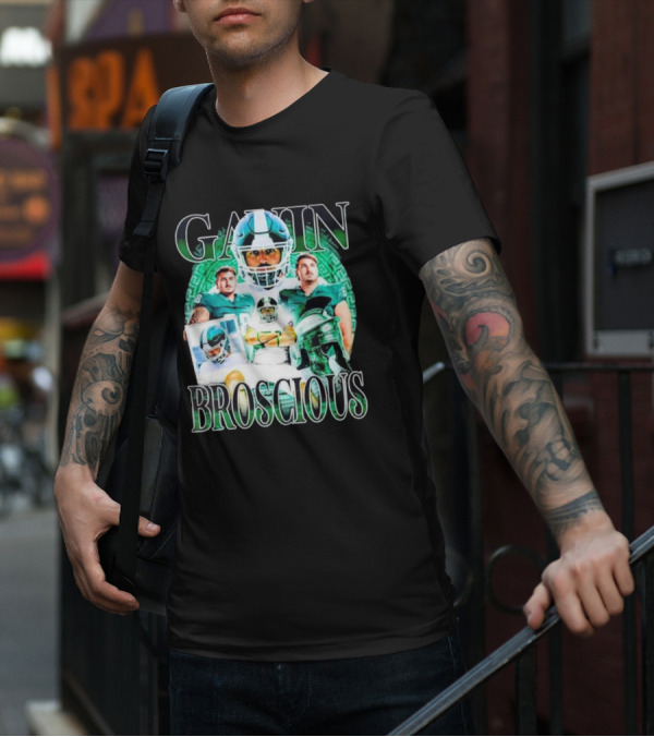 Gain Broscious Football Imagery With Players And Helmet T-Shirt