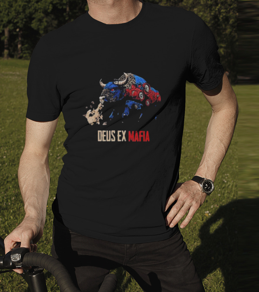 Buffalo Bills Deus Ex Mafia Charging Buffalo T-Shirt