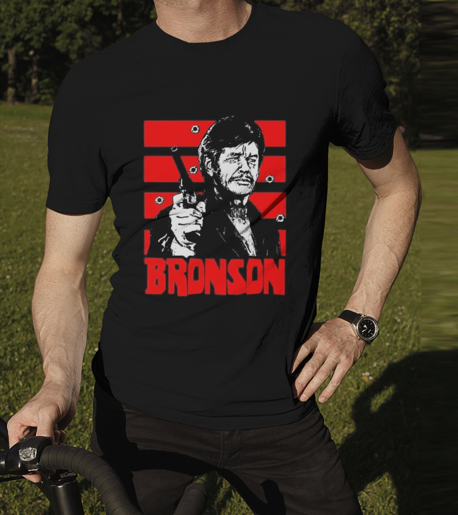 Chat Rat 99 Mag Charles Bronson 70s Movie Death Wish 1974 Gun Iconic Bronson Image T-Shirt