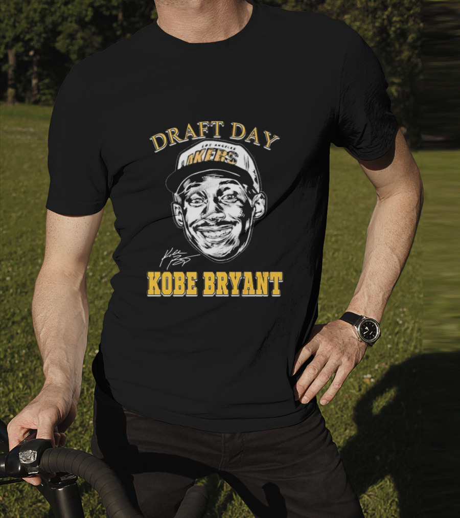 Draft Day Kobe Bryant Los Angeles Lakers Signature Memory T-Shirt