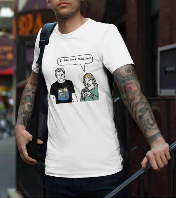 I Like Your Pride Shirt Lion And Monkeys By Water Speak Bubble T-Shirt