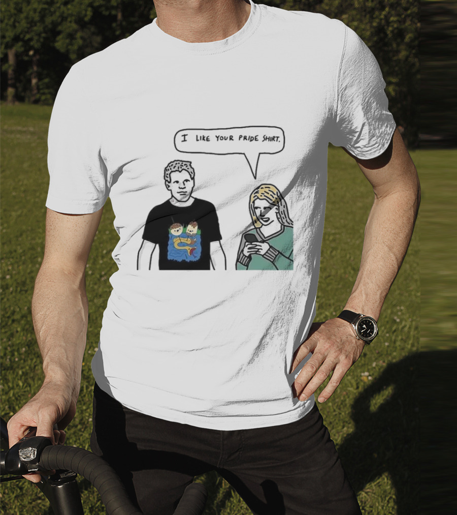 I Like Your Pride Shirt Lion And Monkeys By Water Speak Bubble T-Shirt