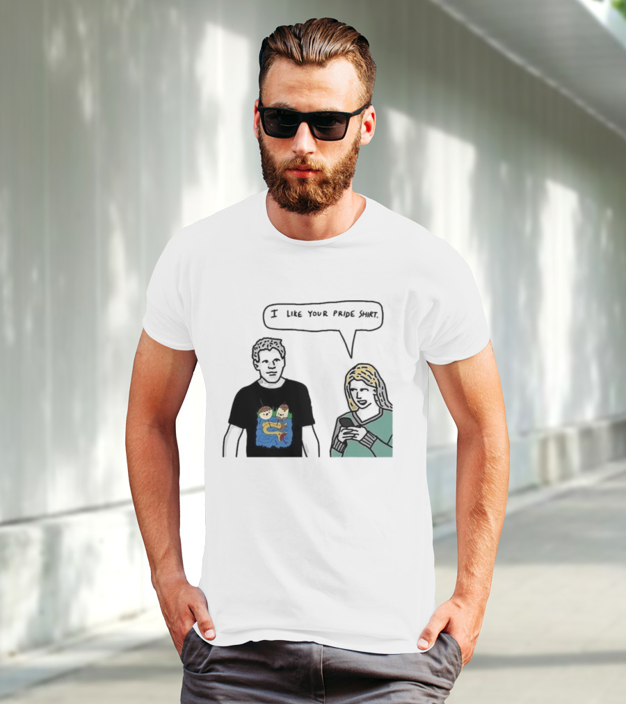 I Like Your Pride Shirt Lion And Monkeys By Water Speak Bubble T-Shirt