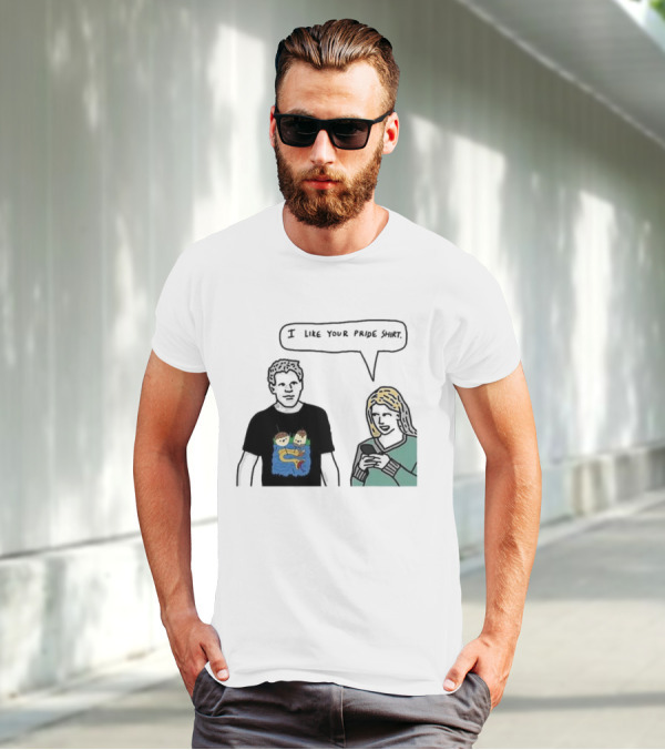 I Like Your Pride Shirt Lion And Monkeys By Water Speak Bubble T-Shirt