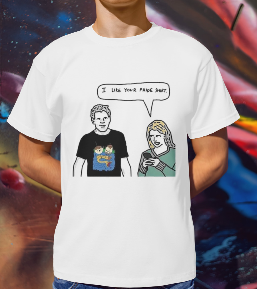 I Like Your Pride Shirt Lion And Monkeys By Water Speak Bubble T-Shirt