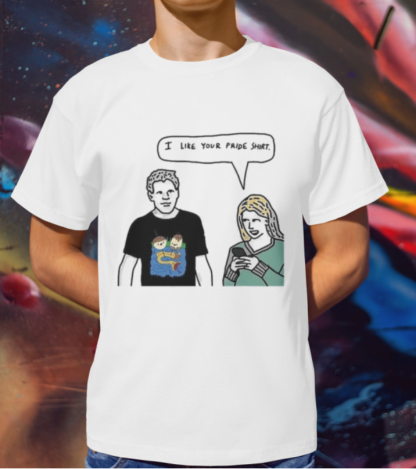 I Like Your Pride Shirt Lion And Monkeys By Water Speak Bubble T-Shirt