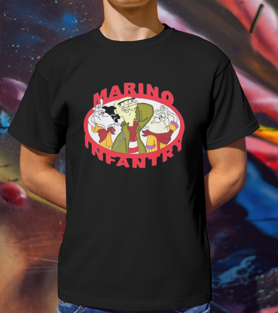 Marino Infantry Ed Edd N Eddy Collaboration Apparel Featuring Iconic Cartoon Characters T-Shirt