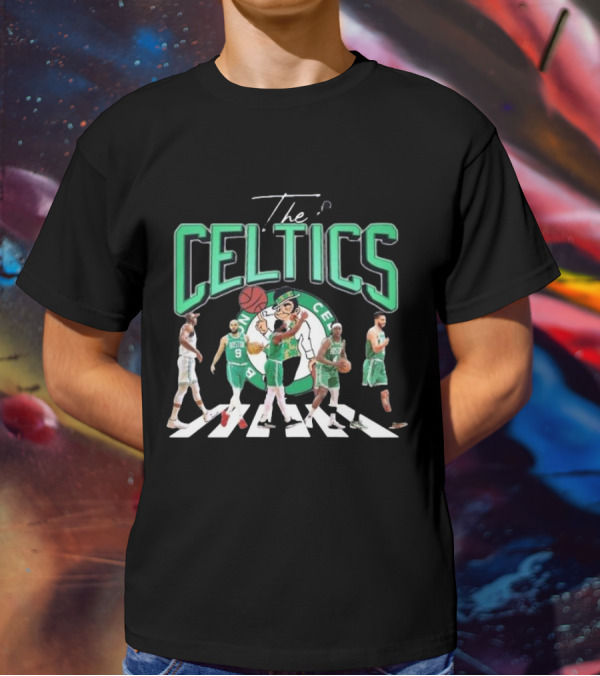 The Celtics Jrue Holiday Jayson Tatum Jaylen Brown Derrick White Al Horford Signatures Team Players T-Shirt