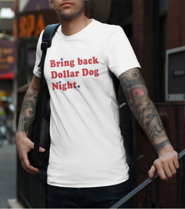 Bring Back Dollar Dog Night Nostalgia With Red Stars T-Shirt