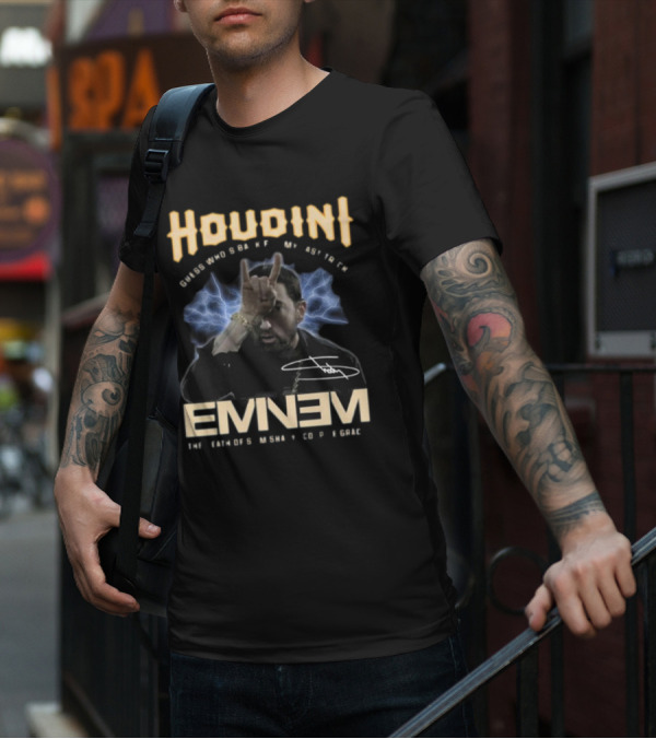 Houdini Guess Who’s Back For My Last Trick Eminem The Death Of Slim Shady T-Shirt