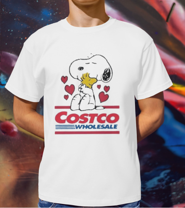 Snoopy Woodstock Hearts Costco Wholesale T-Shirt