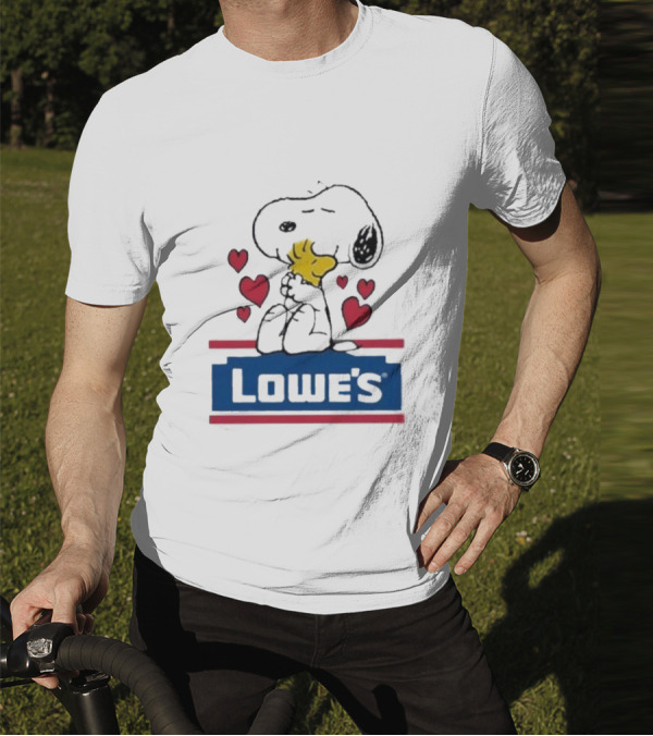 Snoopy Woodstock Hearts Lowe's Embrace T-Shirt