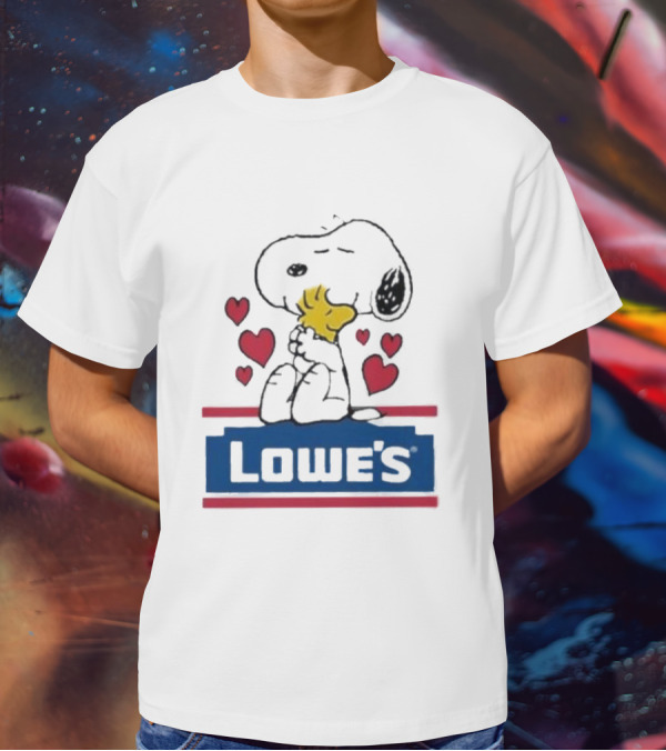 Snoopy Woodstock Hearts Lowe's Embrace T-Shirt