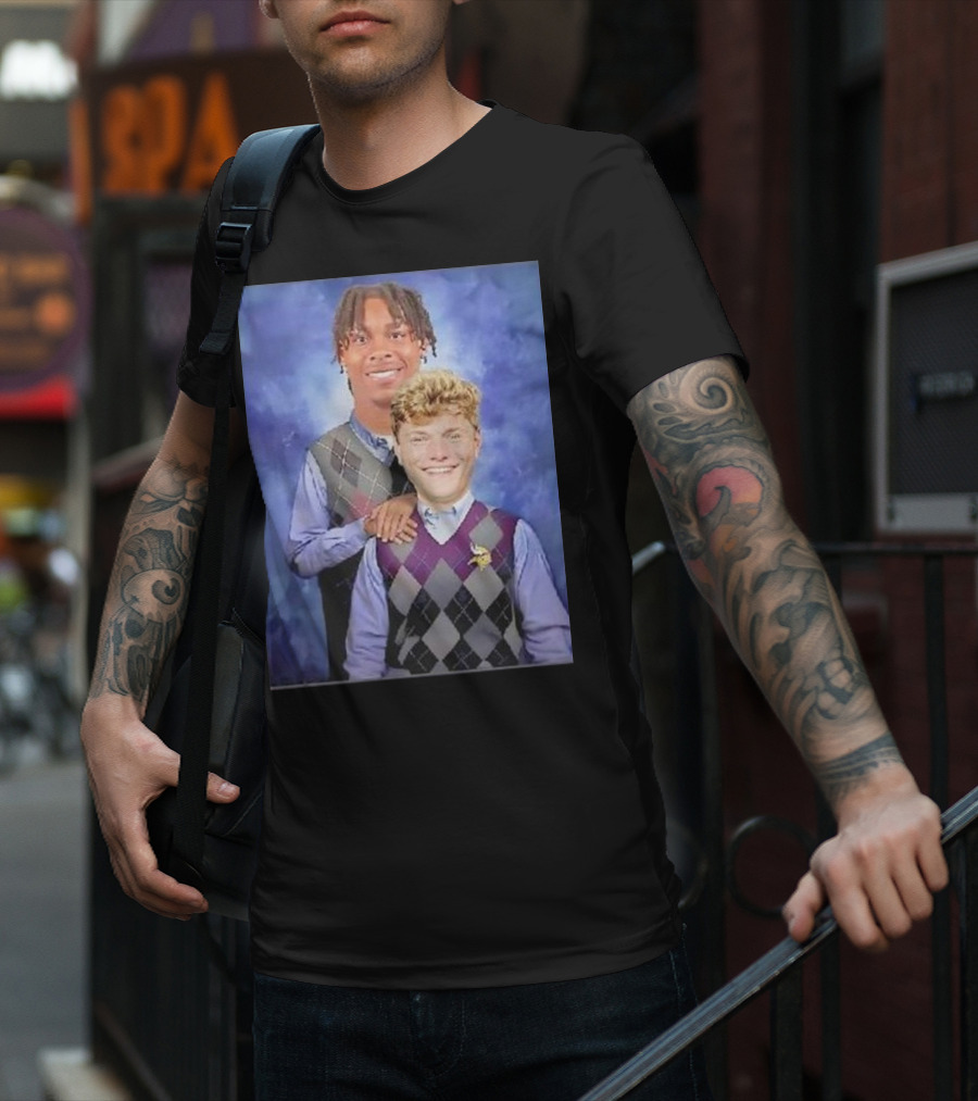 Step Brothers Justin Jefferson JJ McCarthy Minnesota Vikings T-Shirt