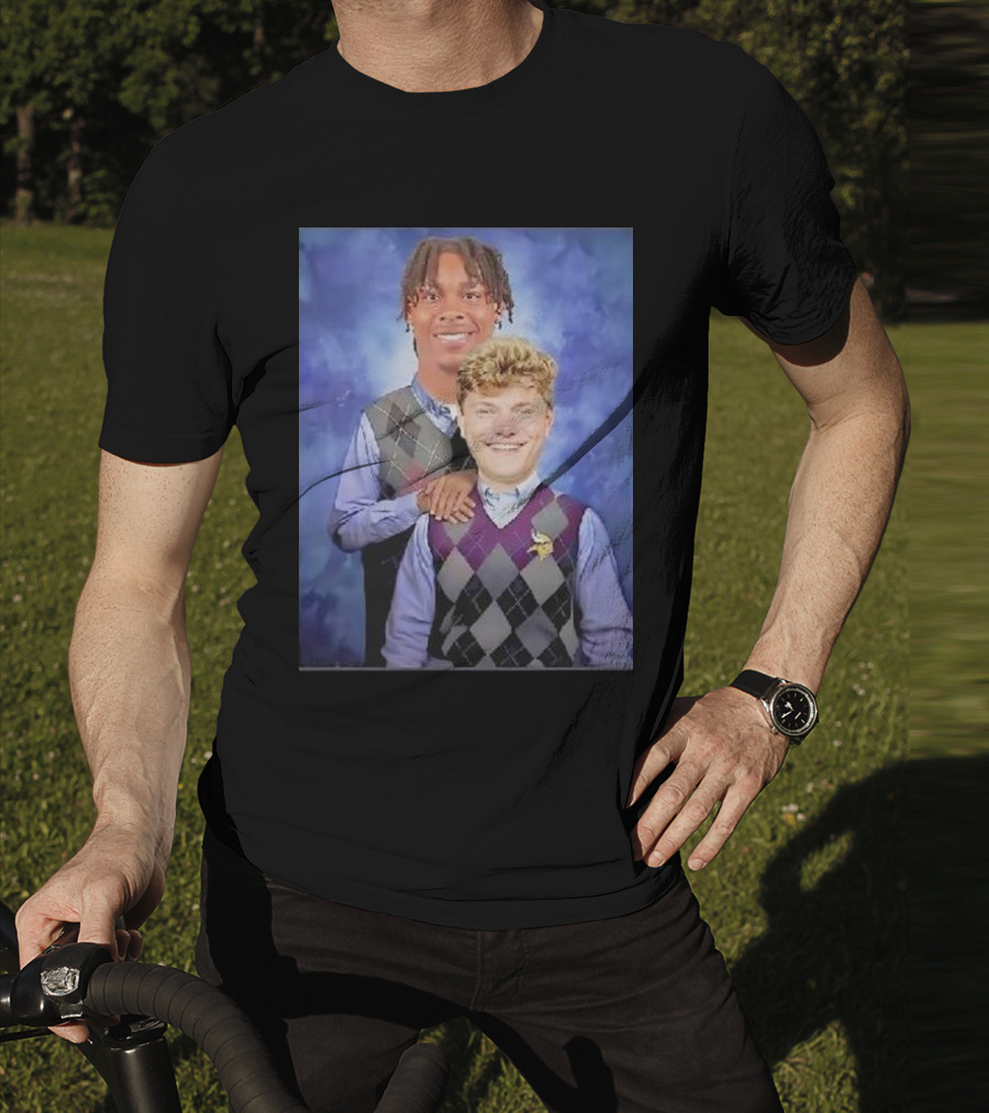 Step Brothers Justin Jefferson JJ McCarthy Minnesota Vikings T-Shirt
