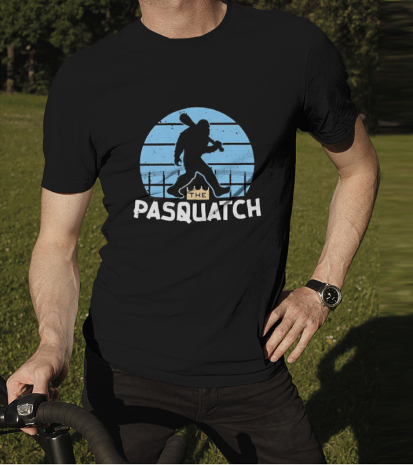 The Pasquatch Kansas City Royals Baseball Sasquatch Silhouette With Crown T-Shirt