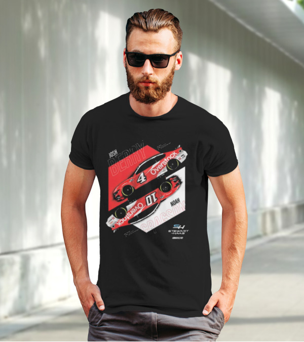 Josh Berry Noah Gragson Overstock Stewart-Haas Racing Car Designs NASCAR T-Shirt