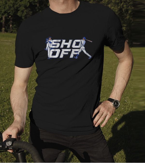 Shohei Ohtani Sho Off LA Baseball Pitch And Bat T-Shirt
