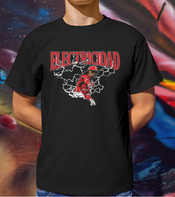 Electricidad Elly De La Cruz Cincinnati Reds T-Shirt