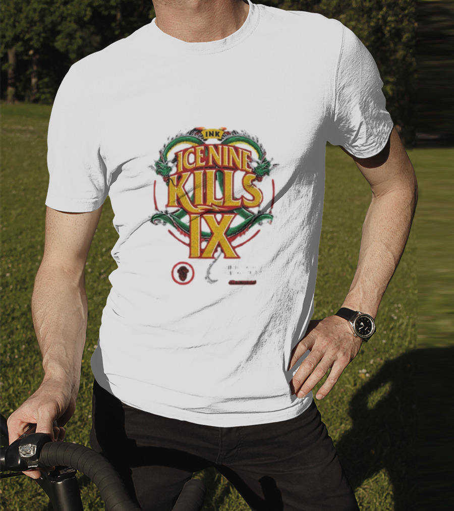 Ice Nine Kills IX Double Dragon Nine Times The Action INK Horror Inked T-Shirt