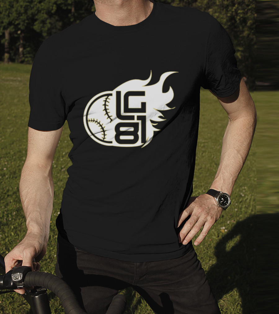 Jeff Passan Luis Gil LG 81 Baseball Flame T-Shirt