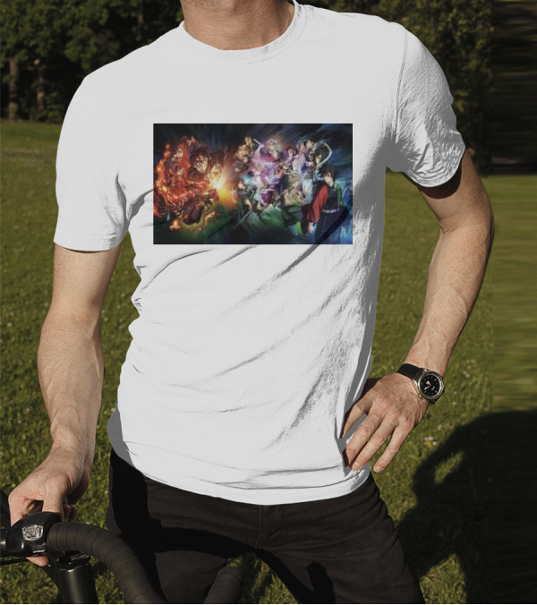 Demon Slayer Kimetsu No Yaiba Epic Hashira Training Battle Scene T-Shirt