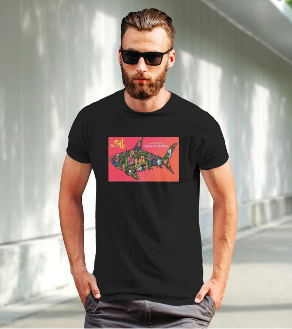 311 January 17-18 Honolulu HI The Republik Floral Shark T-Shirt