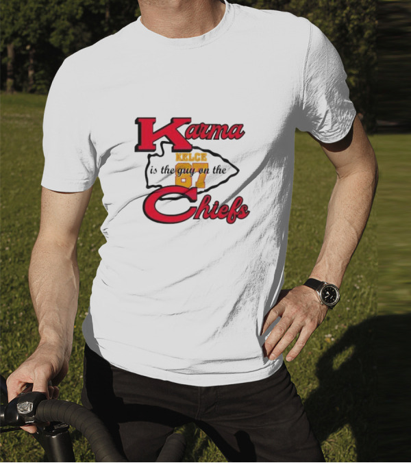 Karma Kelce 87 Is The Guy On The Chiefs T-Shirt