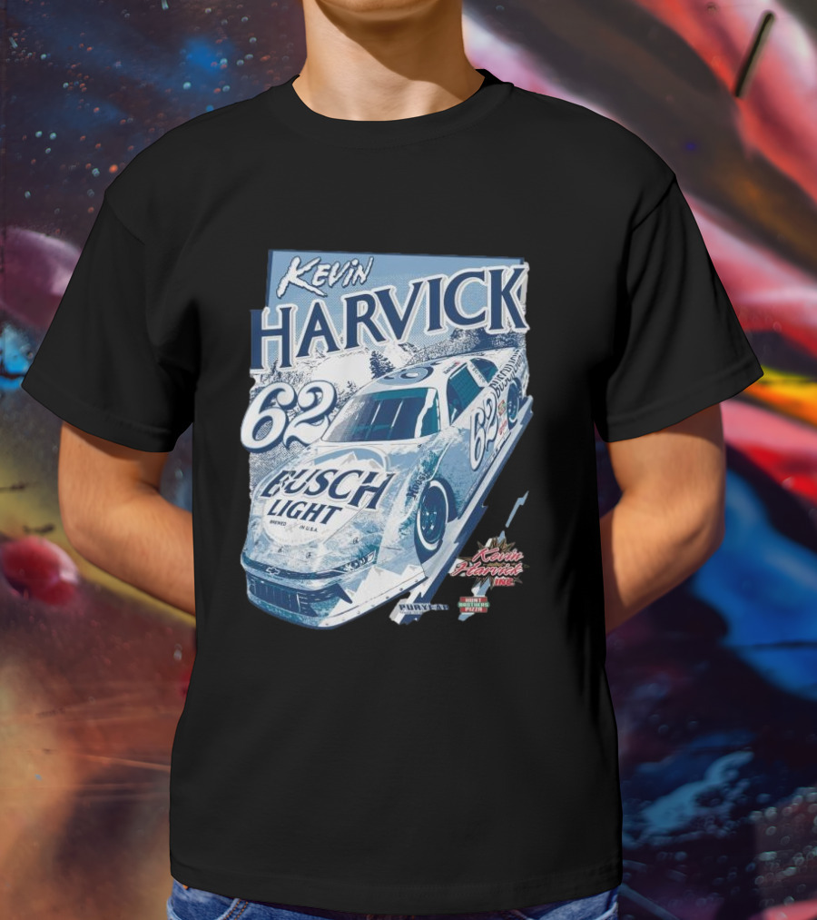 Kevin Harvick 62 Busch Light Racing Car At 5 Flags Speedway June 28 T-Shirt