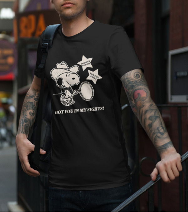Shotgun Sinners Wild-Eyed Jokers Got You In My Sights T-Shirt