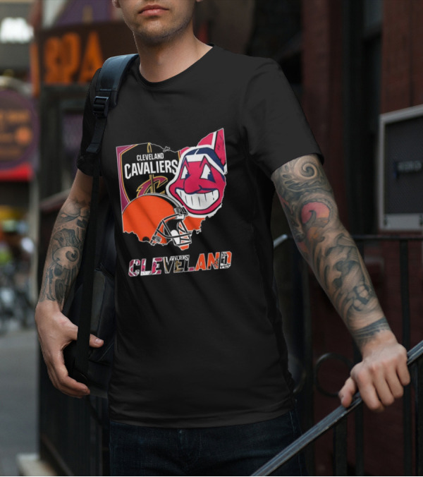 Cleveland Cavaliers Browns Indians Sports Team T-Shirt