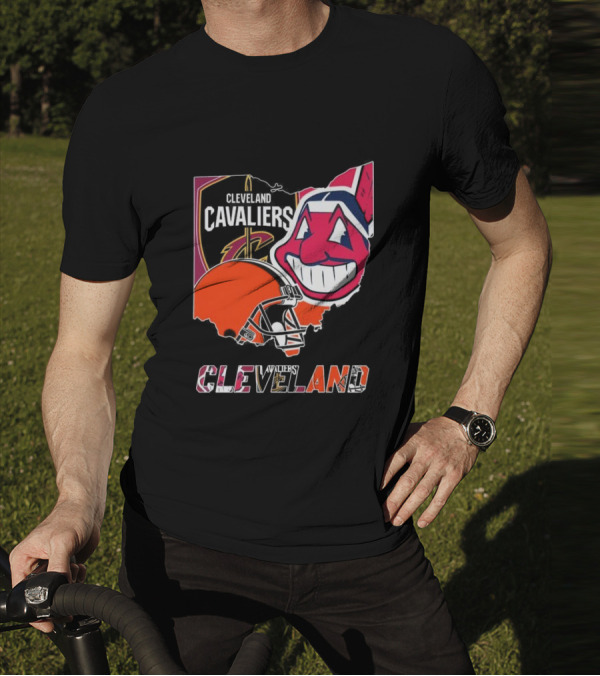Cleveland Cavaliers Browns Indians Sports Team T-Shirt