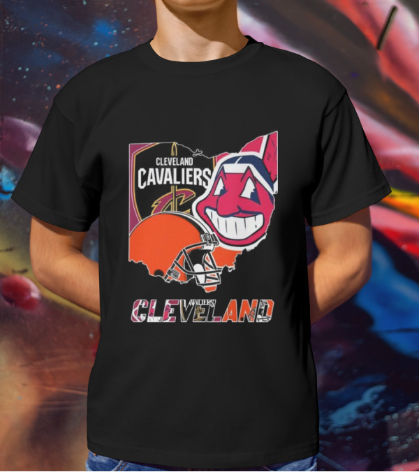 Cleveland Cavaliers Browns Indians Sports Team T-Shirt