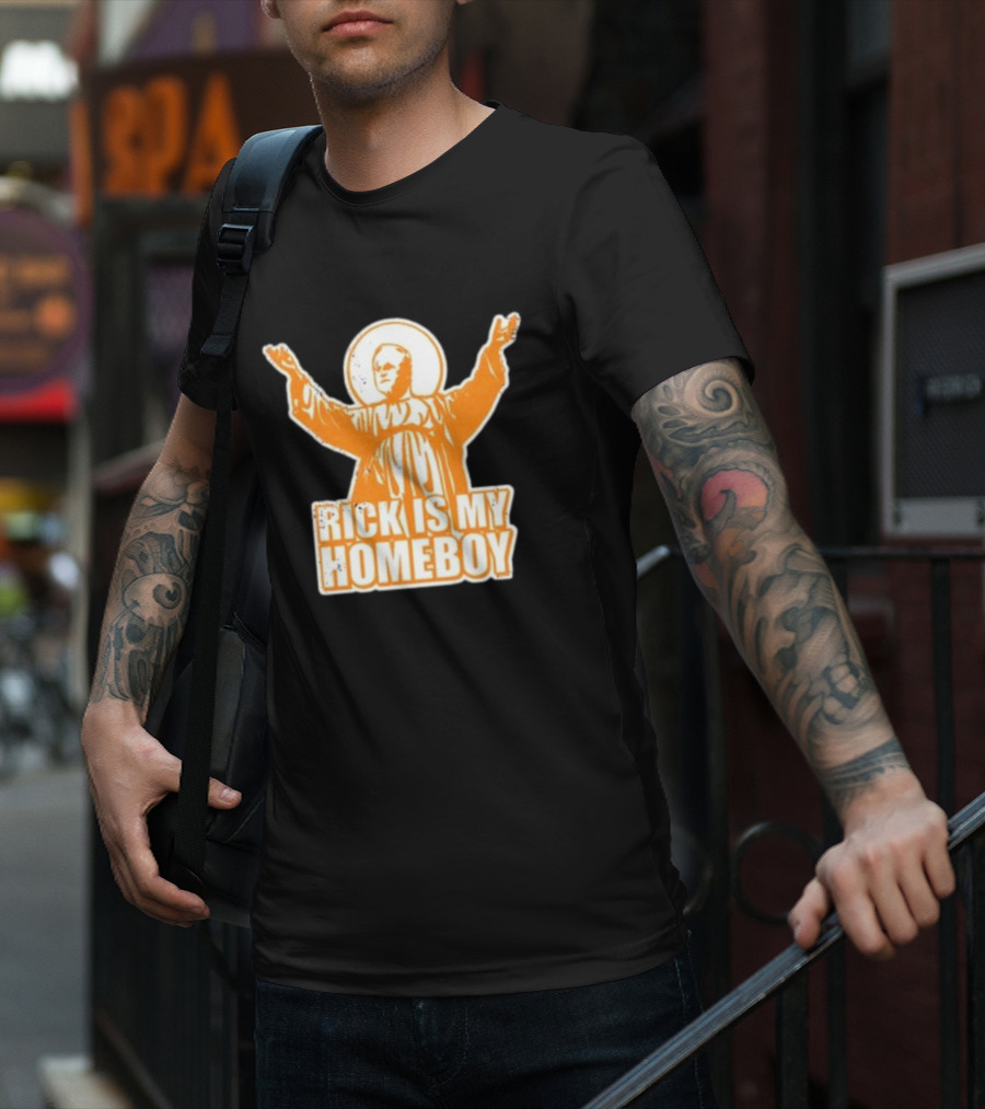 Knoxville Johnny Rick Is My Homeboy Orange T-Shirt