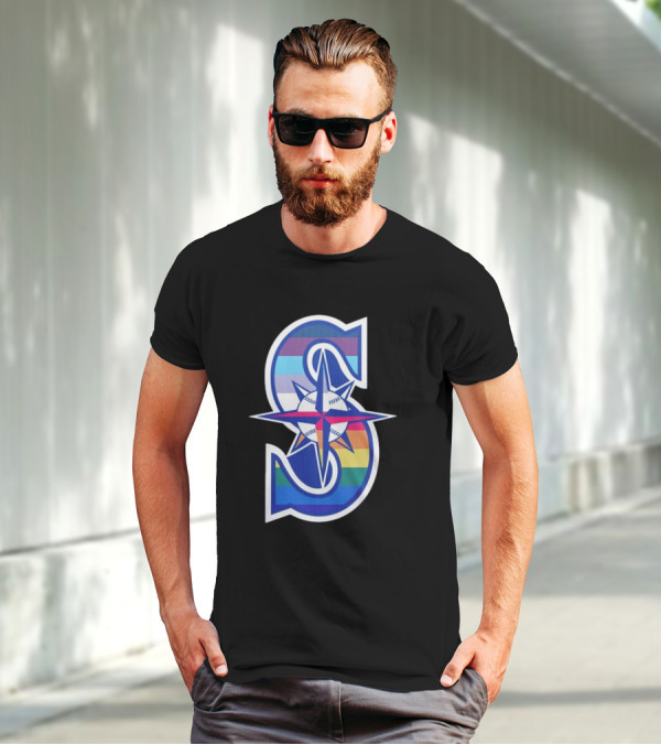 Mariners Pride Month Rainbow T-Shirt