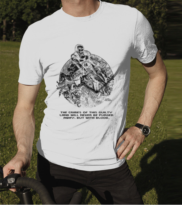 John Brown X Doom The Crimes Of This Guilty Land Will Never Be Purged Away But With Blood Comic T-Shirt