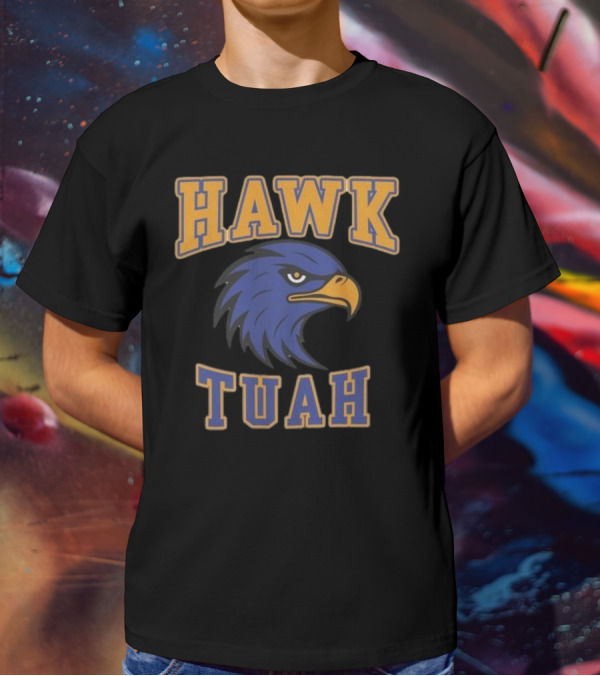 Hawk Tuah Team Spirit Blue Eagle T-Shirt