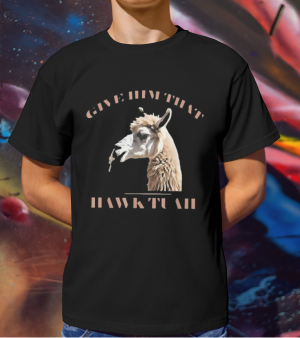 Give Him That Hawk Tuah Llama T-Shirt