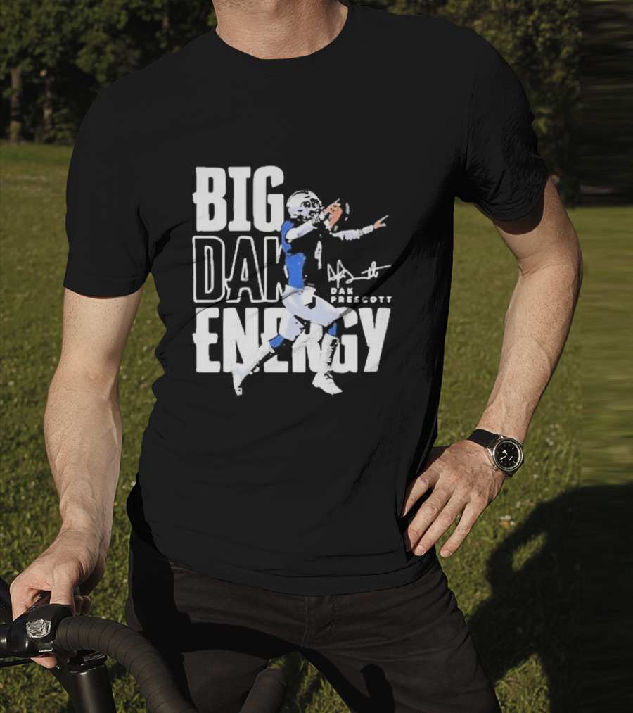 Dallas Cowboys Big Dak Energy Dak Prescott Player Signature T-Shirt