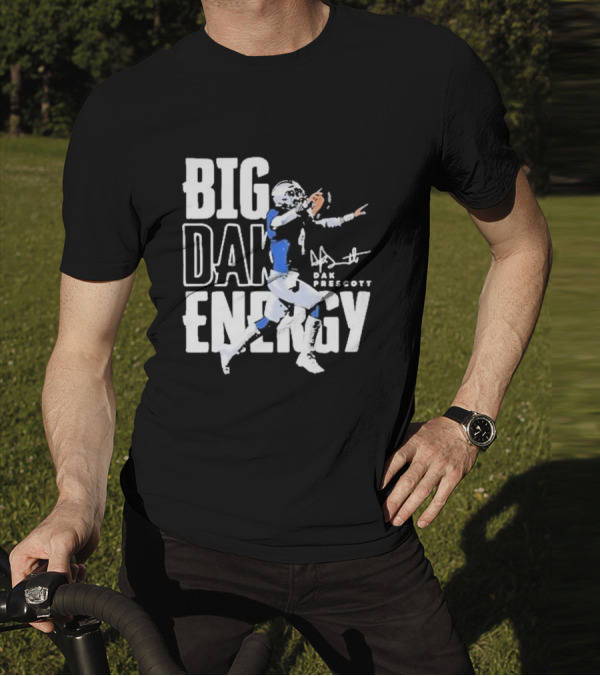 Dallas Cowboys Big Dak Energy Dak Prescott Player Signature T-Shirt