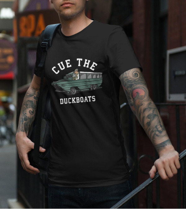 Cue The Duckboats Boston Celtics T-Shirt