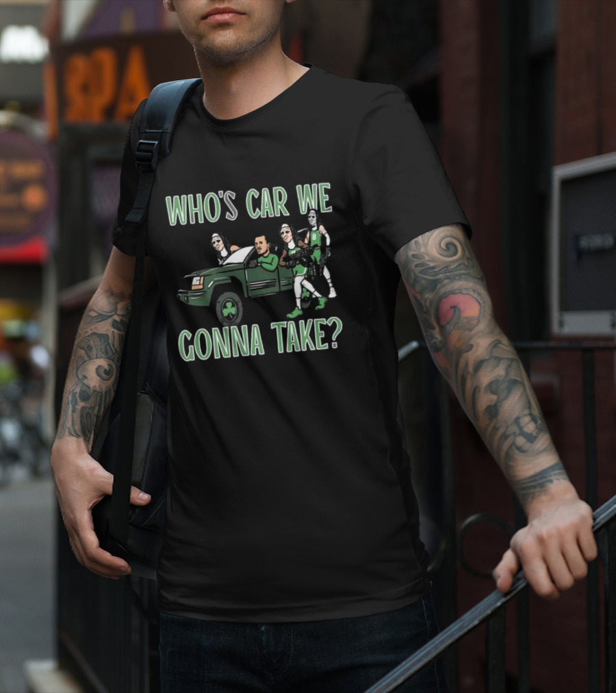 Hank Lockwood Who's Car We Gonna Take Celtics Basketball Fan T-Shirt