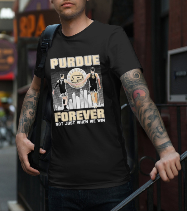 Purdue Boilermakers Forever Not Just When We Win Purdue Basketball Signatures T-Shirt