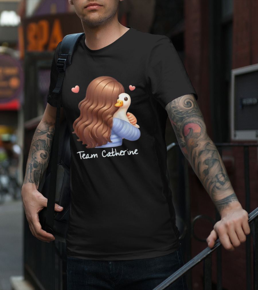 Team Catherine Real Housewives Recaps Duck Emoji Hearts T-Shirt