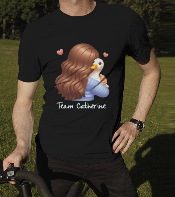 Team Catherine Real Housewives Recaps Duck Emoji Hearts T-Shirt