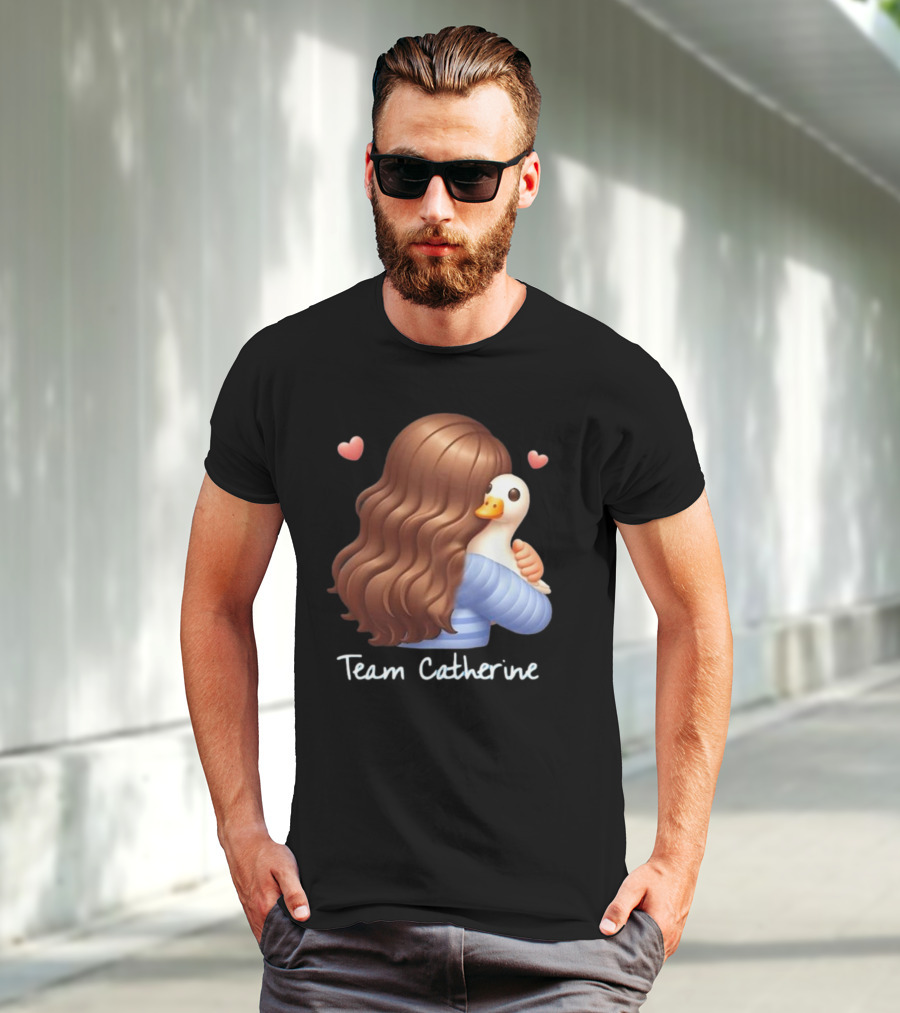 Team Catherine Real Housewives Recaps Duck Emoji Hearts T-Shirt