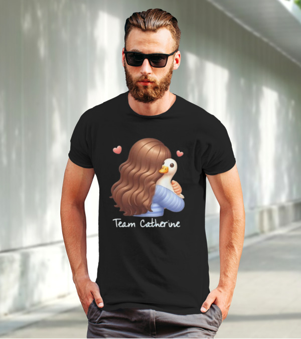 Team Catherine Real Housewives Recaps Duck Emoji Hearts T-Shirt